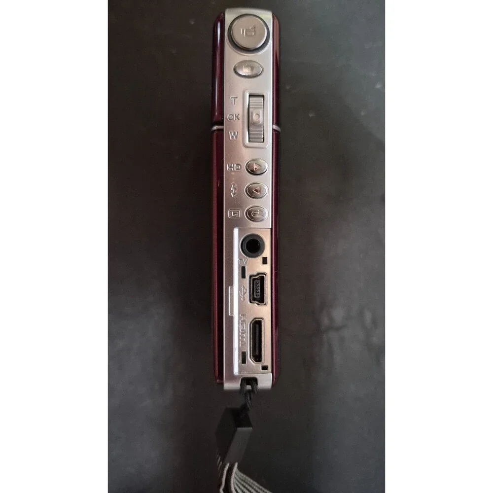 HP V5040u 1080p HD Digital Camcorder 5MP Burgundy – Gently Used Condition
